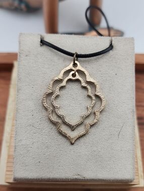 Gold Layered Moroccan Pendant Necklace - Women Jewelry